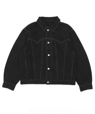 WEGO ネップデニムジャケット デニムブラック