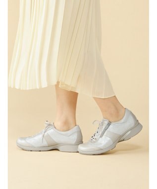 ASICS WALKING ペダラウォーキングシューズ 2E ヒール高3.0cm シルバー系