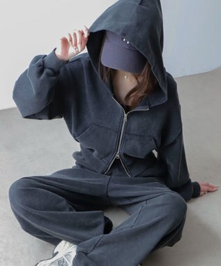 WEGO ショートZIPパーカー