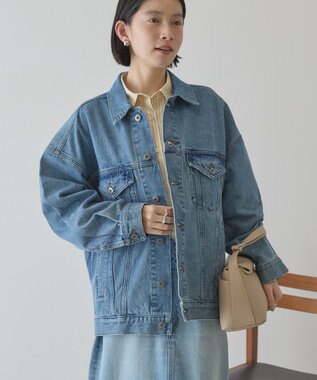 AMERICAN HOLIC ロング丈デニムジャケット Light Indigo