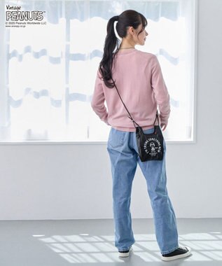 ROOTOTE 8460【スヌーピー】IP.ルーショッパーミニ.メタリックピーナッツ0Q 01：ブラック