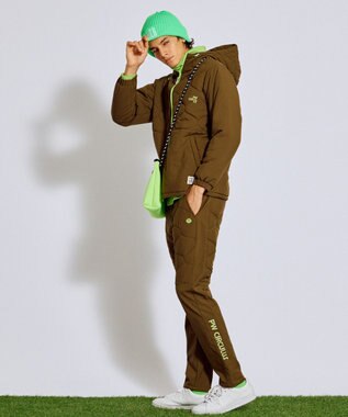 PW CIRCULUS 【UNISEX】WAVY カラーニット帽 ゴルフ ライトグリーン系