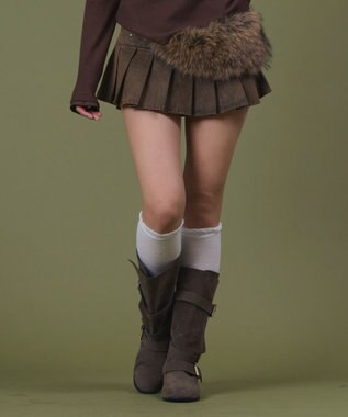 WEGO スウェードベルトブーツ カーキ