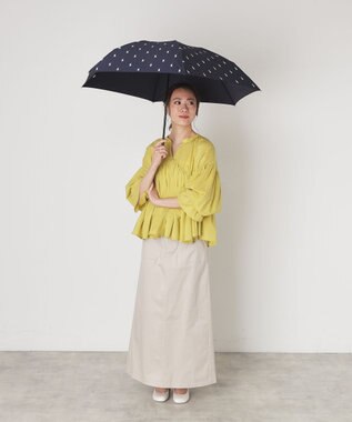 MOONBAT 【WEB限定】POLO RALPH LAUREN（ポロ ラルフローレン） 折りたたみ傘 ポロポニー プリント ネイビーブルー