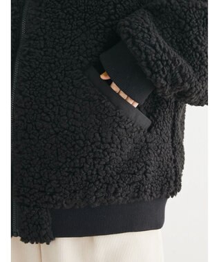 Green Parks ・Ｄｏｕｂｌｅ　Ｆｌａｇｓ　　ボアブルゾン Black