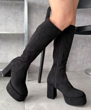WEGO ストレッチヒールロングブーツ