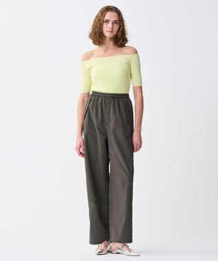 uncrave ライトプルーフナイロン パラシュートパンツ カーキブラウン