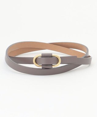 自由区 オーバルスリム ベルト グレー