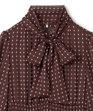 TOCCA 【ヨンア×大人百花×TOCCAコラボ・00サイズあり・洗える】ALLURING BEAUTY ドレス ブラウン×ピンク系