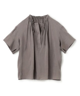 BEIGE， LILAC / ギャザーブラウス Steel