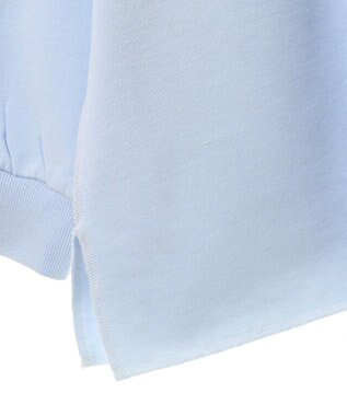 Green Parks 裏起毛配色ステッチロゴチュニック Light Blue