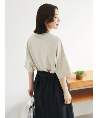 Green Parks シンプルフェミニンロゴチュニック Light Beige