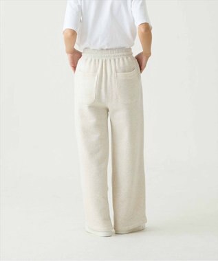 caqu ワイドシルエット スウェットパンツ ivory