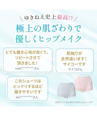 BRADELIS New York 【Yukine inc. 】ゆきねえとろりソフトシルク混ライトショーツ25  履き心地重視の補正ショーツ アッシュブルー