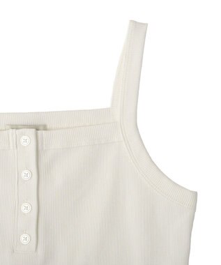 earth music&ecology ヘンリーネックキャミソール Off White