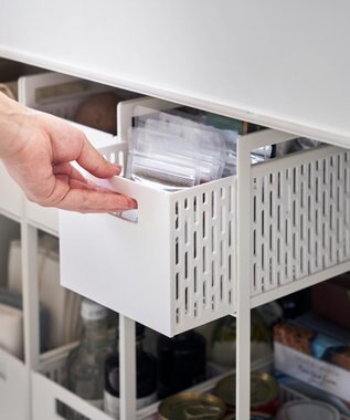 tower シンク下収納バスケット タワー 2段 ホワイト ホワイト