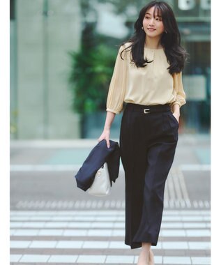 ANY SIS L 【UVカット / 接触冷感 / 吸水速乾】スマートビューティストレッチ テーラードジャケット ネイビー