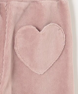 ANY KIDS カットコールフレアパンツ ピンクブラウン