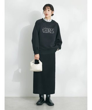 CRAFT STANDARD BOUTIQUE プリント柄スタンドネックプルオーバー Off White