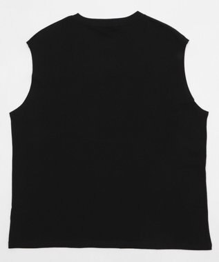 WEGO 【ユニセックス着用ITEM/MLサイズ展開/綿100%】スリーブレスコットンT ブラック