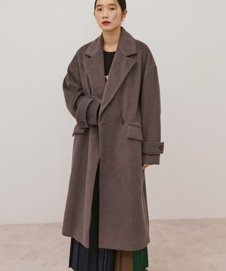 AMERICAN HOLIC ルーズチェスターコート Charcoal Gray