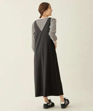 ANY L イージーケアジャンパースカート ブラック