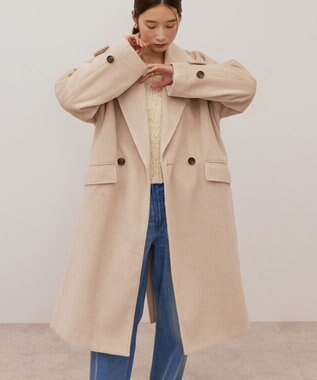 AMERICAN HOLIC ルーズチェスターコート Light Beige