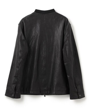 JOSEPH HOMME 新素材【シャツ感覚で羽織れる軽さ】シュリンクエアレザー　ブルゾン ブラック系