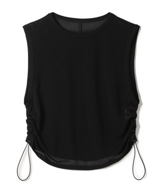 Chacott Chacott BALANCE シアーリブノースリーブTシャツ ブラック