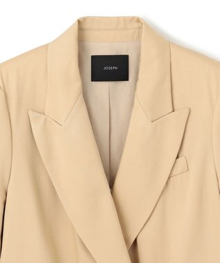 JOSEPH ソフトビスコーステーラリング　ダブルブレステッドジャケット Safari
