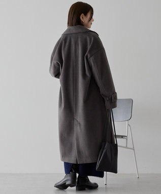 AMERICAN HOLIC ルーズチェスターコート Charcoal Gray