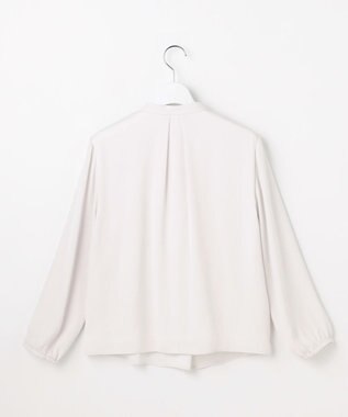 J.PRESS LADIES S バックサテンジョーゼット カットソー ライトグレー系