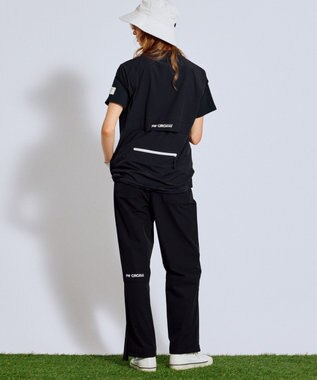 PW CIRCULUS 【ストレッチ素材】【WOMEN】セミワイド イージーパンツ ゴルフウェア レディース ブラック系