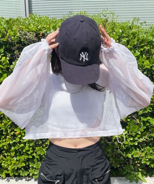 WEGO メッシュサイドドロストトップス ホワイト