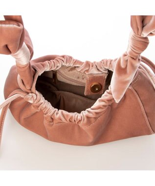 UNBILLION カカトゥ kakatoo / ベルベットリボンバゲットショルダーバッグ ピンク