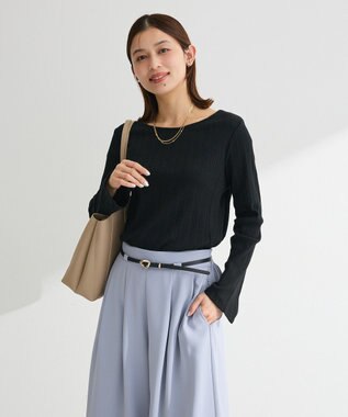 Green Parks チェーンリブカットプルオーバー Black