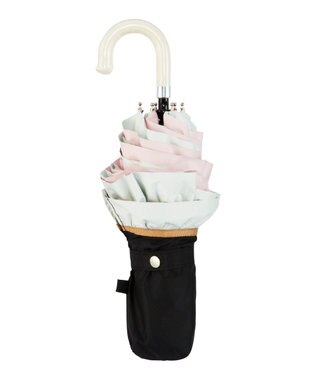 MOONBAT estaa 晴雨兼用 折りたたみ傘 バイカラーフリル 日傘 遮光 遮熱 UV