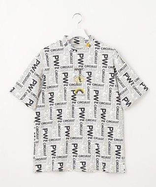 PW CIRCULUS 【UVカット / 吸水速乾 / 伸縮性抜群】【MEN】ＰＷロゴ＆チェックモックT ホワイト系5