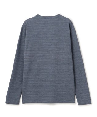 JOSEPH HOMME メランジリップル　クルーネックカットソー ダルブルー系