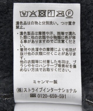 Green Parks フェイクムートンジャケット Charcoal Gray