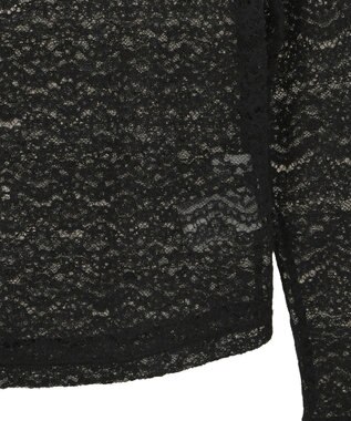 Green Parks 起毛レースプルオーバー Black