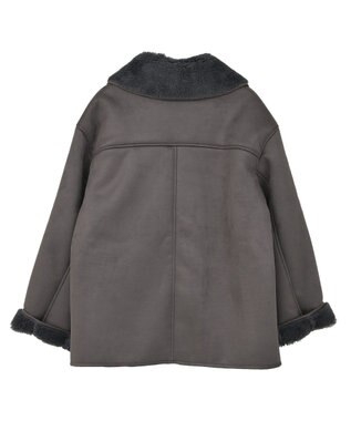 Green Parks フェイクムートンジャケット Charcoal Gray