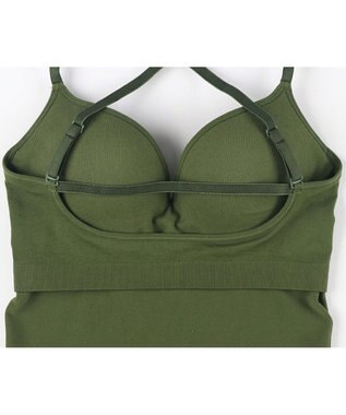 WACOAL 【GOCOCi ゴコチ】 カップ付きインナー ぴったりフィット ズレにくい 洗濯機洗い可能(ネット使用) ブラキャミソール ブラトップ レディース ノンワイヤー UGG122 /ワコール グリーン