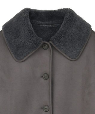 Green Parks フェイクムートンジャケット Charcoal Gray