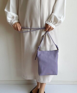 Hekhèr Le Style de Vie 新色追加【日本製】シュリンクレザー ショルダーバッグ ラベンダー