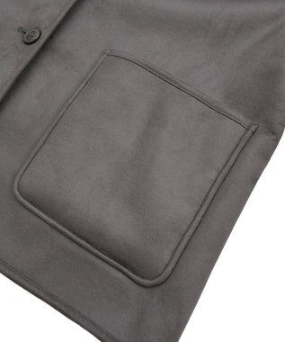 Green Parks フェイクムートンジャケット Charcoal Gray