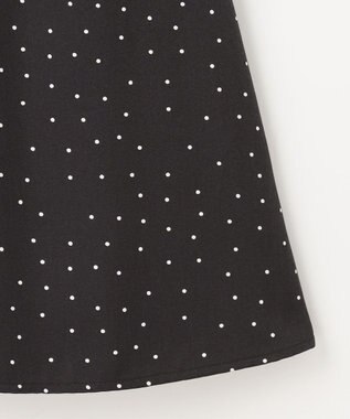 ANY SIS S 【低身長企画】レースアップナローフレア スカート 白黒ドット