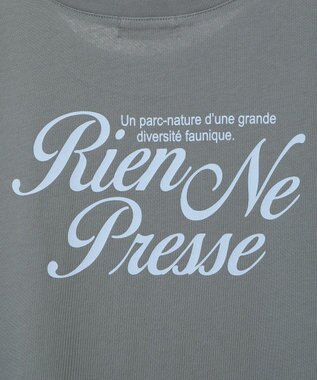 earth music&ecology 【接触冷感/洗濯機可】Ｑｕａｌｉｔｅ　Ｄｅ　ＶｉｅフレンチＴ Charcoal Gray