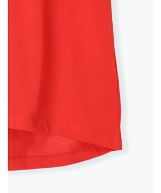 Te chichi 【接触冷感】エンボスロゴフレンチスリーブTシャツ レッド