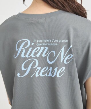 earth music&ecology 【接触冷感/洗濯機可】Ｑｕａｌｉｔｅ　Ｄｅ　ＶｉｅフレンチＴ Charcoal Gray